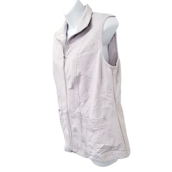 2/$20 Alia Light Grey Zip Up Vest TopSize: Small - Picture 7 of 9